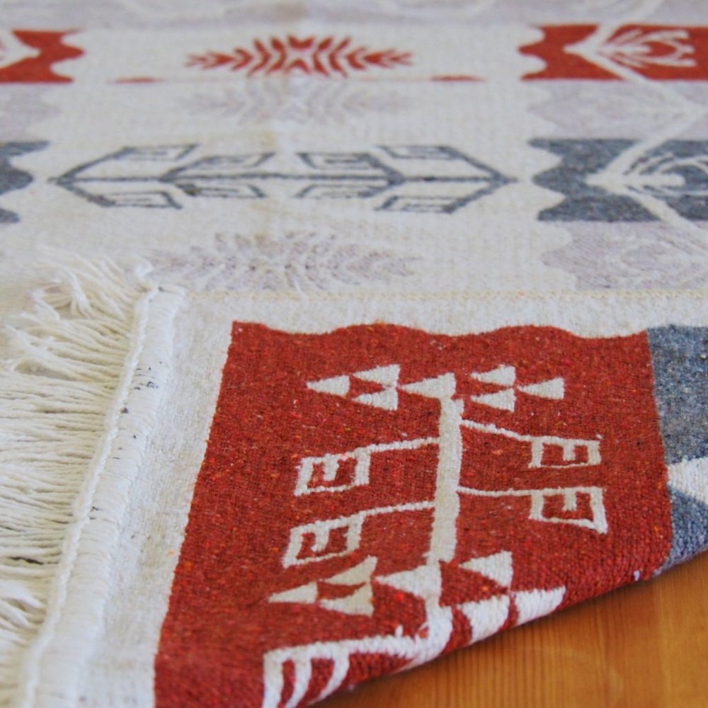 Reversible Turkish Accent Rug - 48" x 32" - Picture 5 of 5